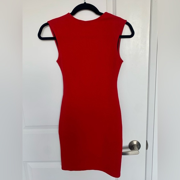 Red and  Black Bodycon Dress - Picture 2 of 4